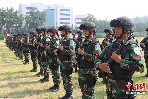 中国-印尼特种部队反恐联合训练开幕